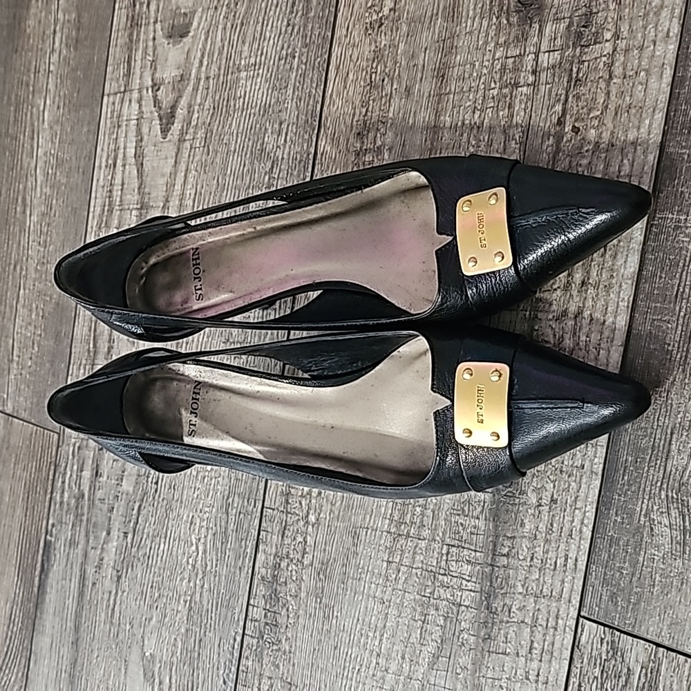 ST John Pointed Pumps Buckle Heels